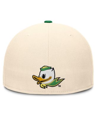 Men's Natural Oregon Ducks Primetime True Performance Fitted Hat