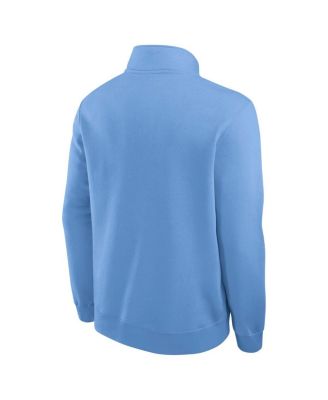Men's Light Blue St. Louis Cardinals Cooperstown Collection Fleece Half-Zip Pullover Sweatshirt