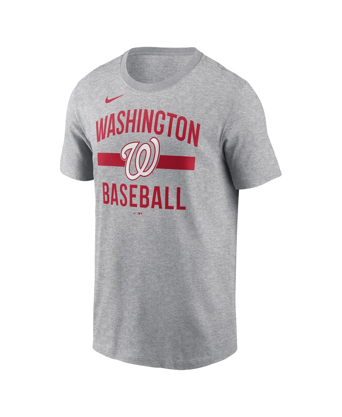 Nike Men's Heather Gray Washington Nationals Arched T-shirt In Gray