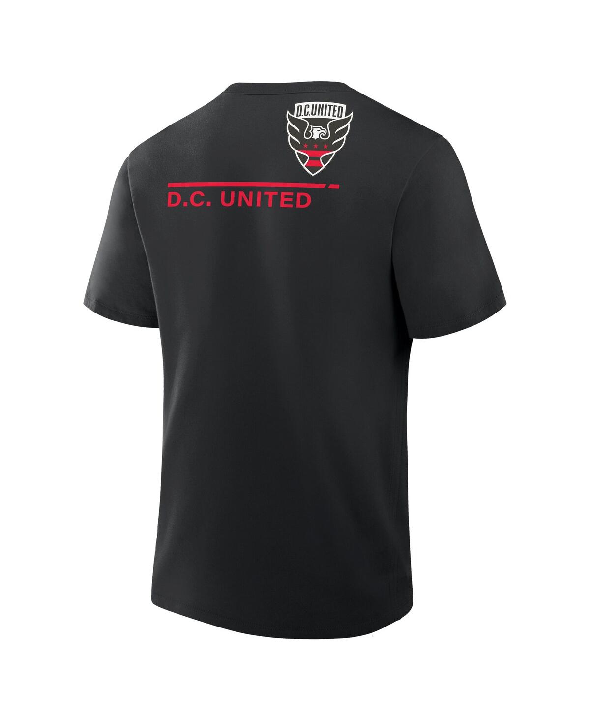 Fanatics Men's Black D.c. United Corner Kick Legacy Cotton T-shirt In Black