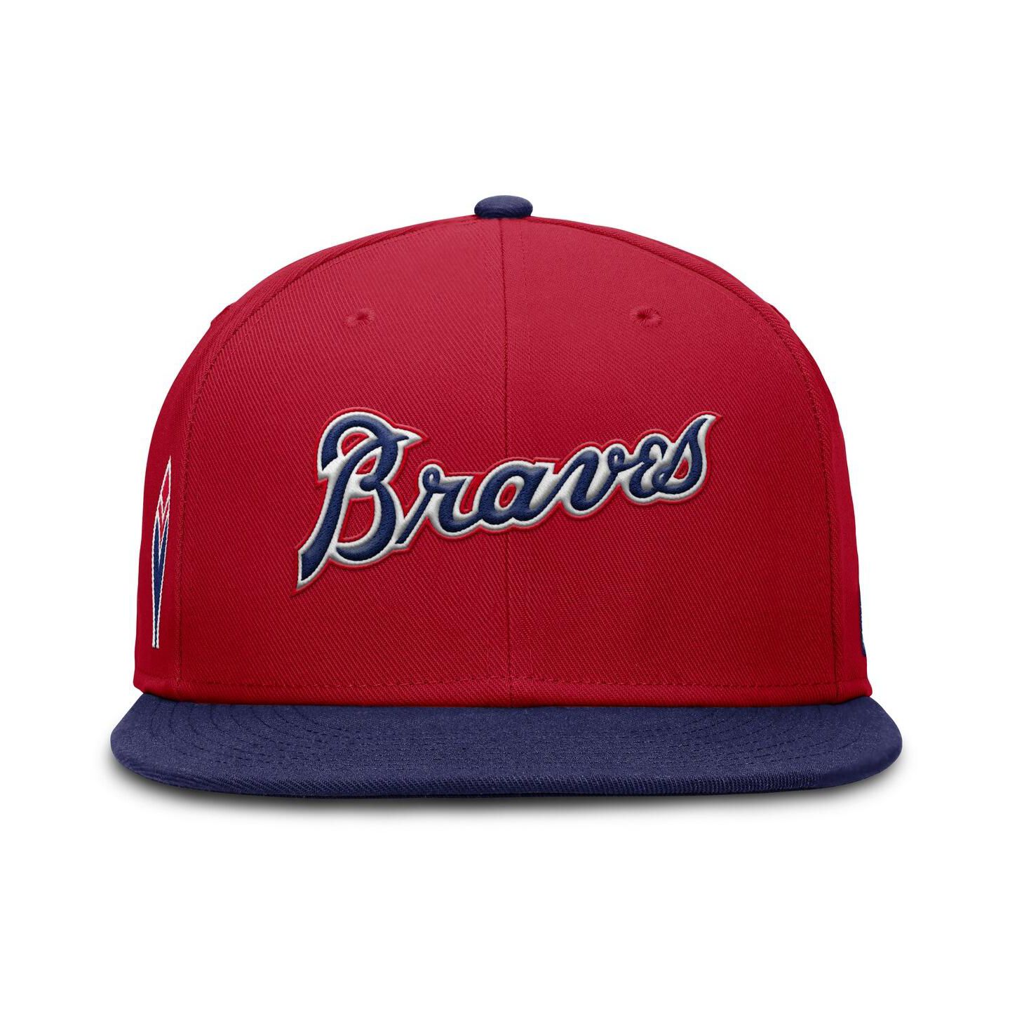 Мужская кепка Nike Red Atlanta Braves True Performance Fitted Hat — фото 2