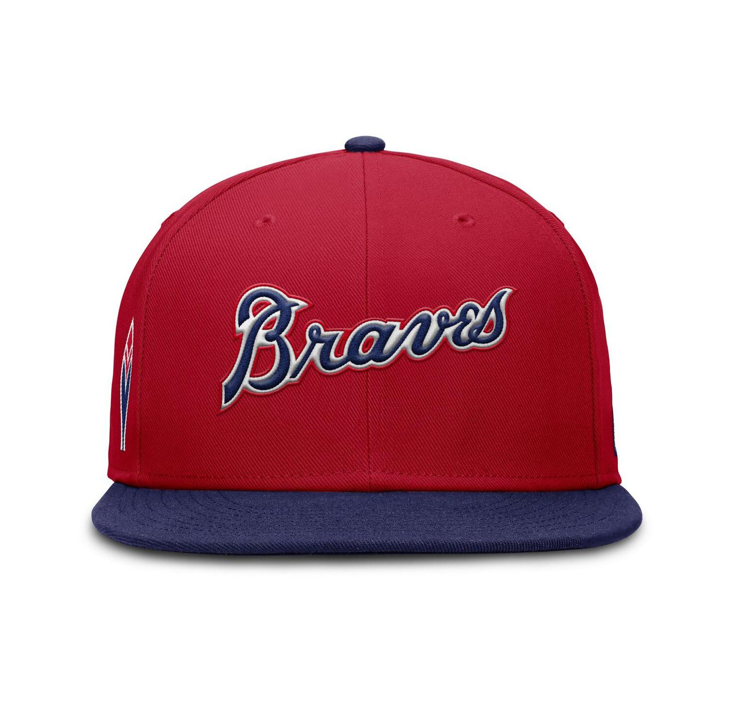 Men's Red Atlanta Braves True Performance Fitted Hat