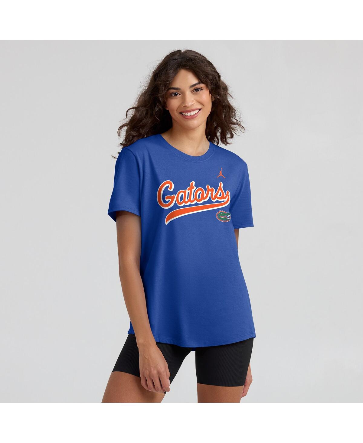 JORDAN WOMEN'S ROYAL FLORIDA GATORS LOCAL SCRIPT T-SHIRT 