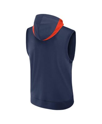 Men's Navy Houston Astros 2025 City Connect Performance Sleeveless Pullover Hoodie