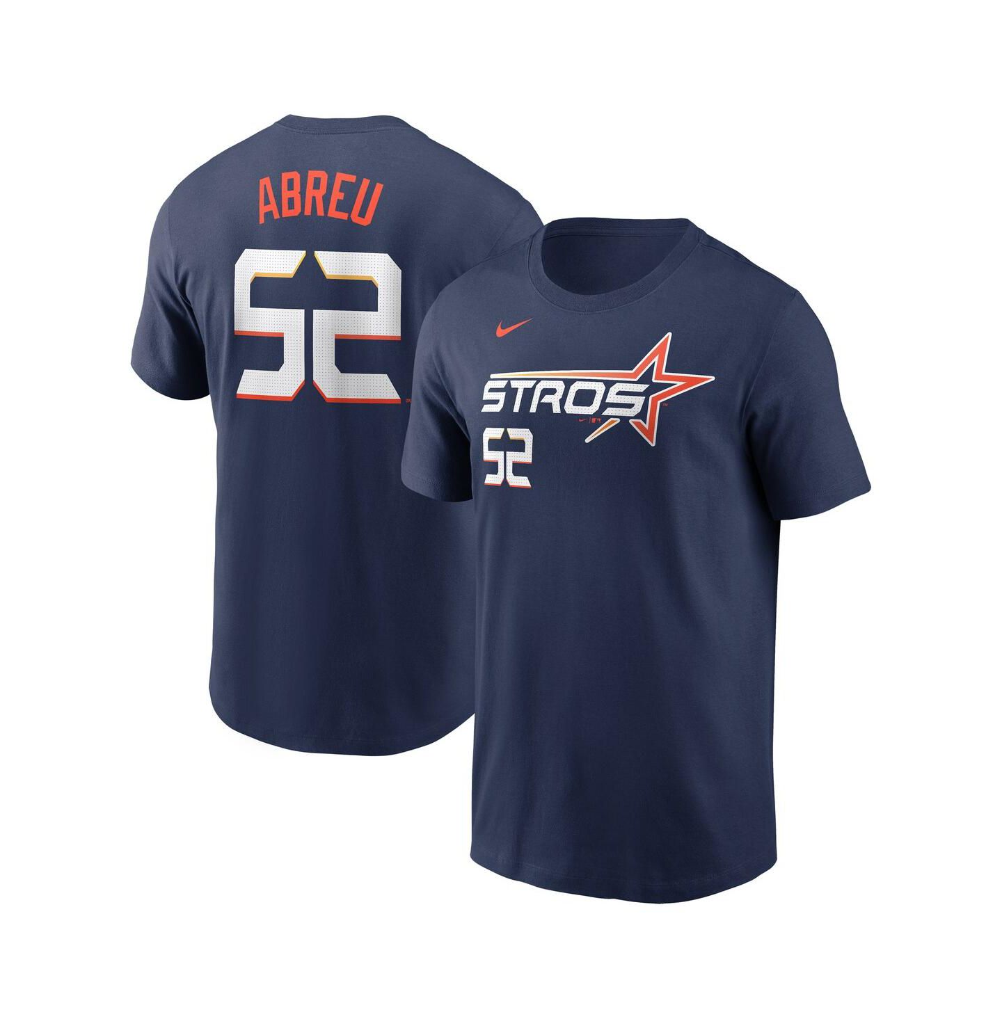 Мужская футболка Nike Bryan Abreu Navy Houston Astros 2025 City Connect Fuse Name & Number — фото 1