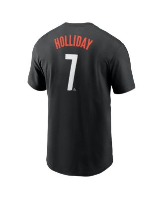 Men's Jackson Holliday&nbsp;Black Baltimore Orioles 2024 City Connect Fuse Name Number T-Shirt