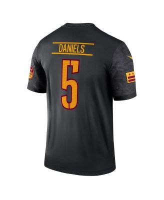 Men's Jayden Daniels Black Washington Commanders Alternate Legend Player Performance Top