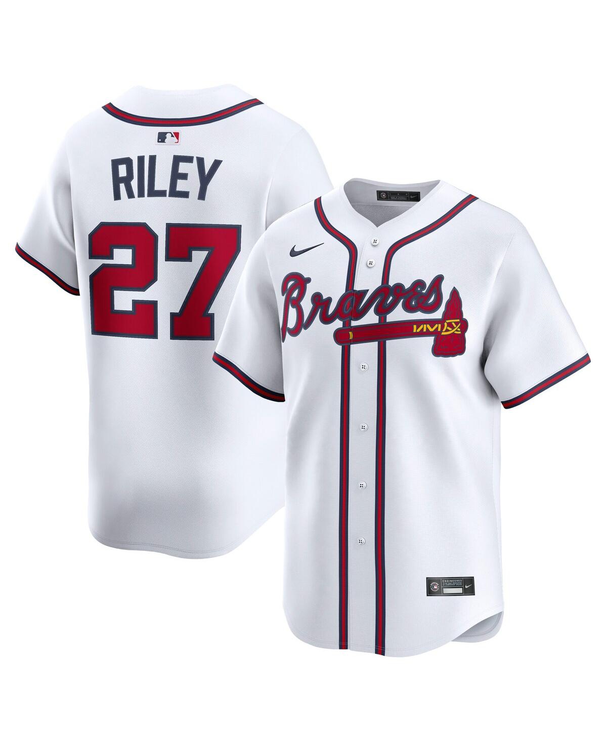 Nike Men's Austin Riley White Atlanta Braves Home Limited Player Jersey - White