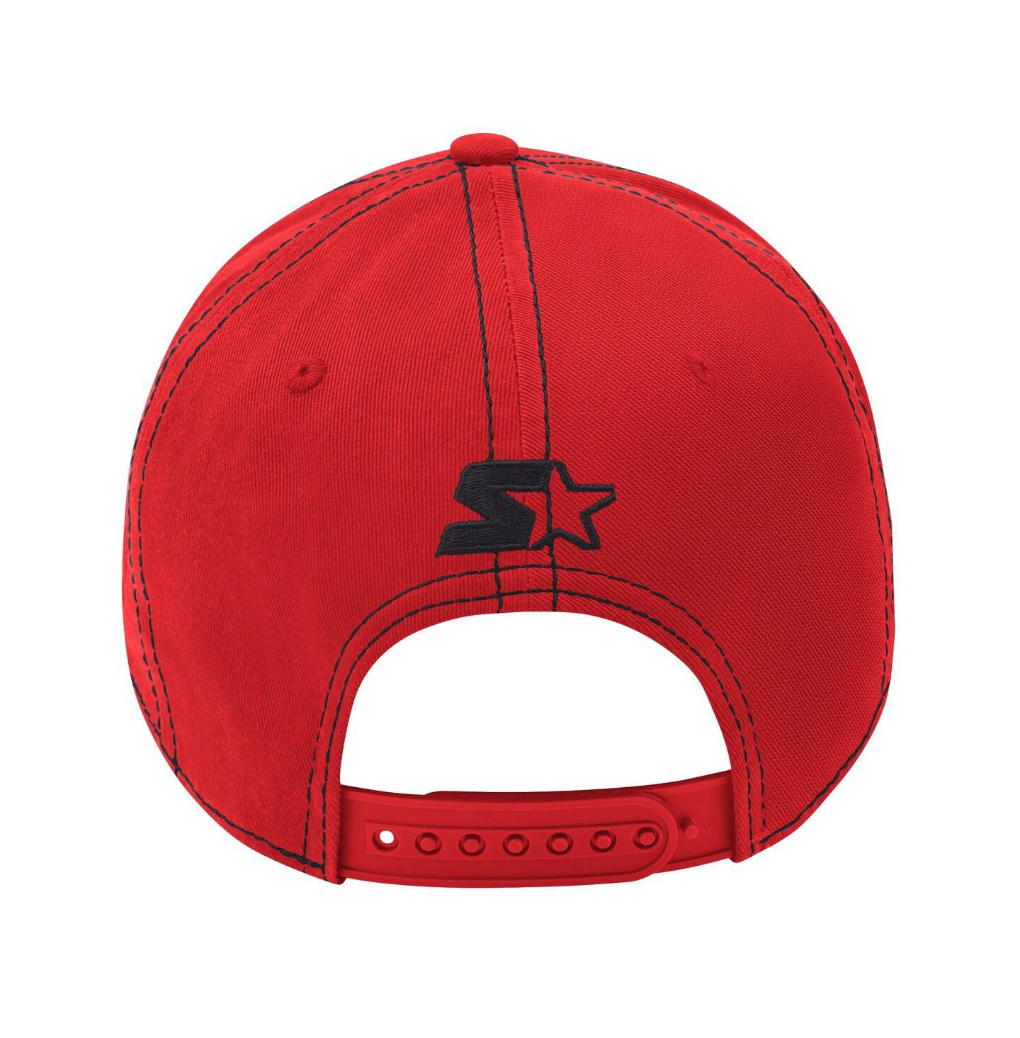 Мужские головные уборы Starter Red New Jersey Devils Sphere II Curved Starfit Adjustable Hat — фото 2