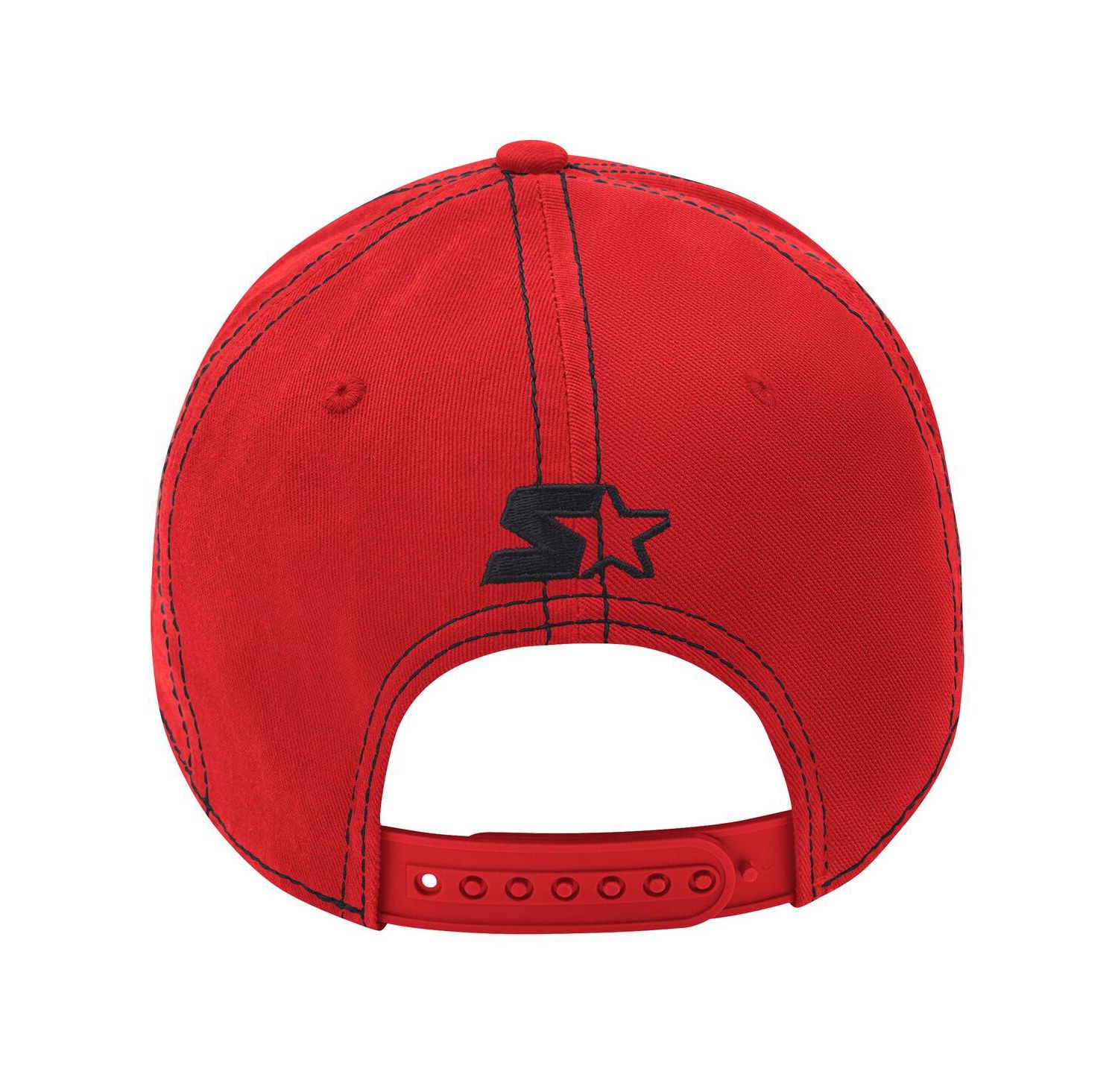 Men's Red New Jersey Devils Sphere II Curved Starfit Adjustable Hat