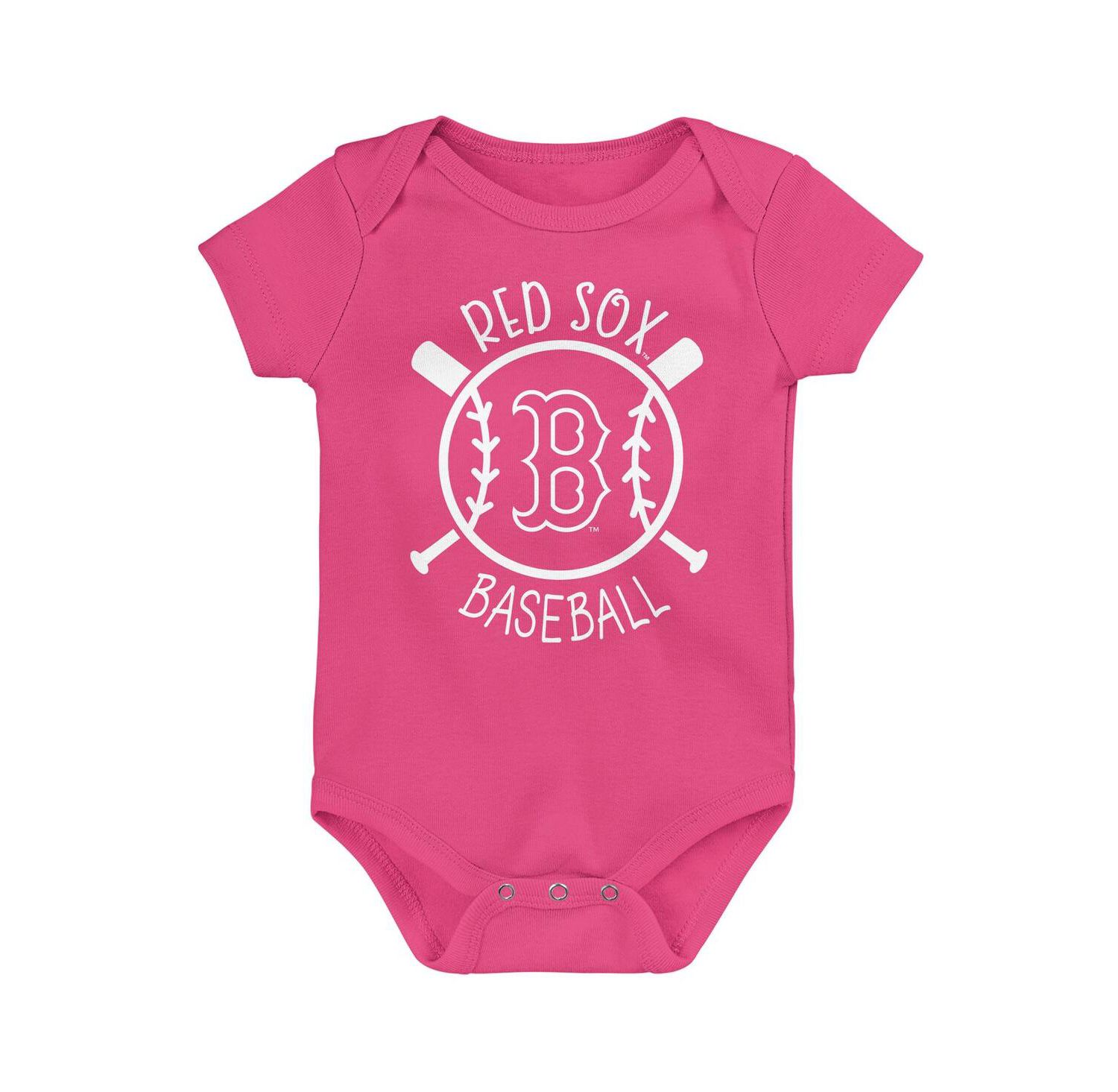 Baby Boys and Girls Boston Red Sox Slide Home Bodysuit 3-Pack