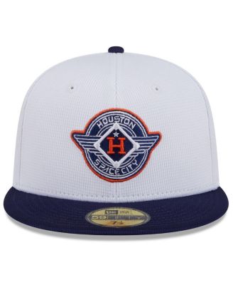 Men's White/Navy Houston Astros 2025 City Connect Batting Practice 59FIFTY Fitted Hat