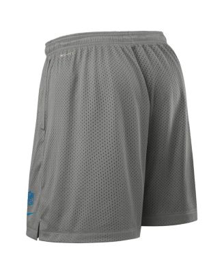 Men's Gray Detroit Lions Sideline Reversible Performance Shorts