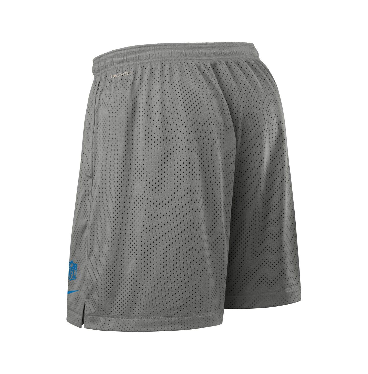 Мужские шорты Nike Gray Detroit Lions Sideline Reversible Performance — фото 3