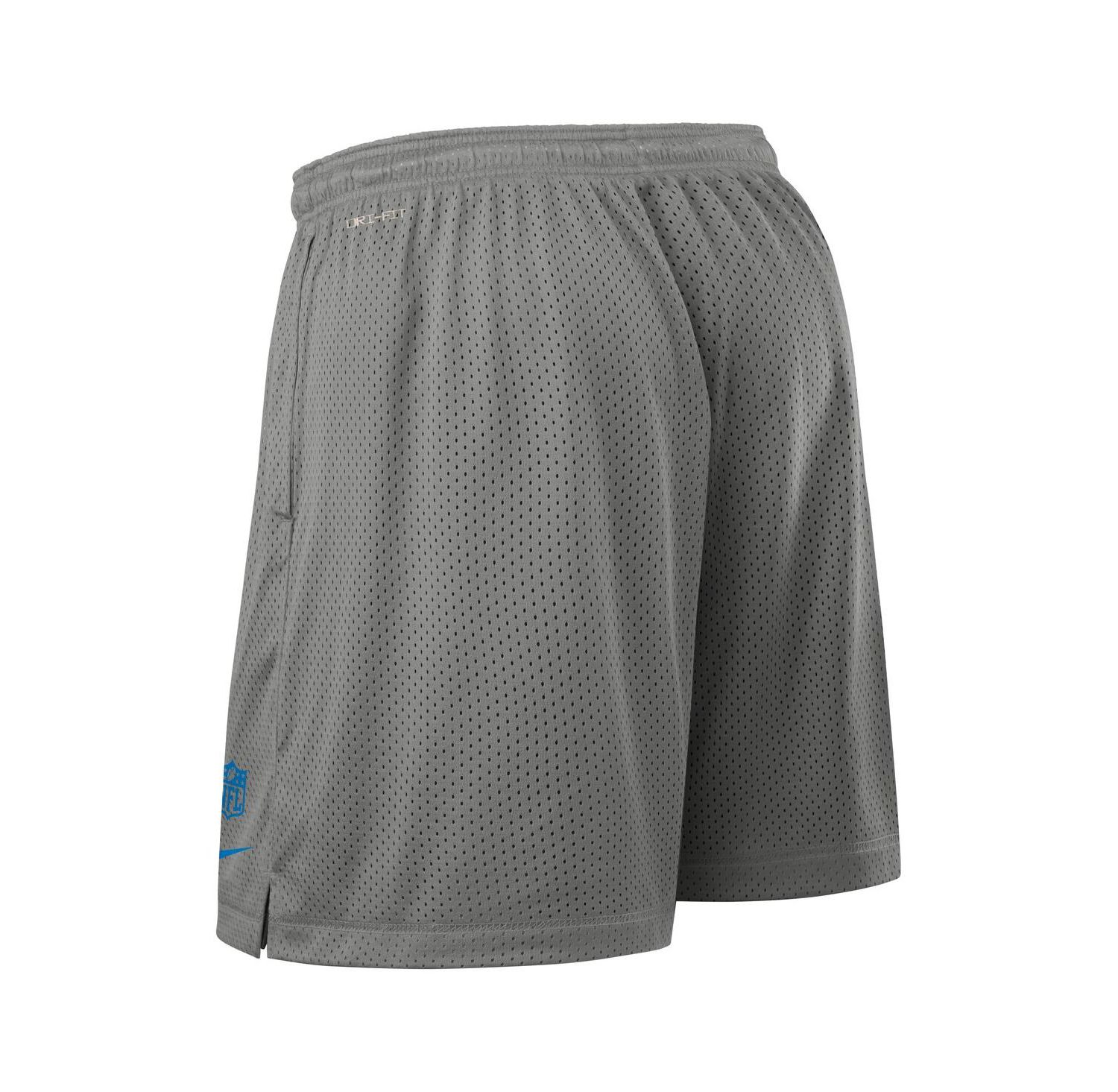 Men's Gray Detroit Lions Sideline Reversible Performance Shorts