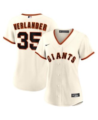 Nike - Women's Justin Verlander Cream San Francisco Giants Home Replica Jersey