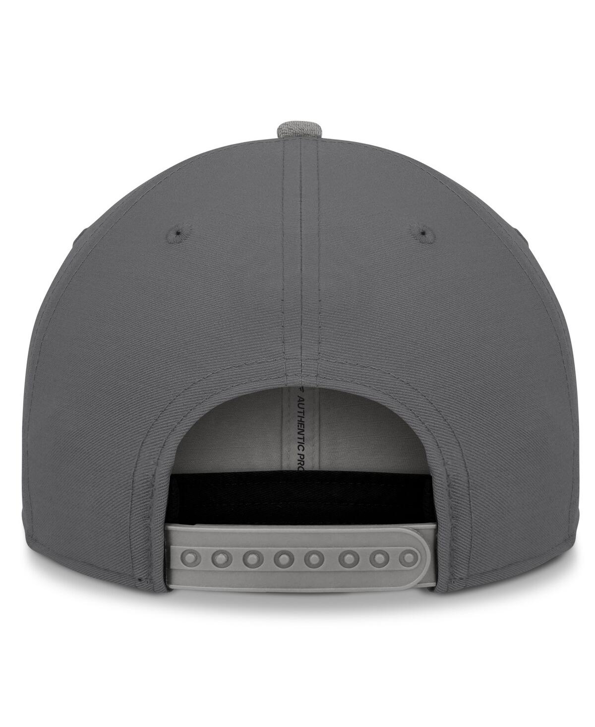 Fanatics Men's Charcoal/gray Nhl Alumni Association Adjustable Hat In Charcoal,gray
