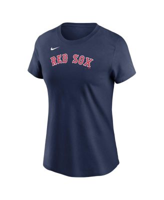 Women's Alex Bregman Navy Boston Red Sox Fuse Name Number T-Shirt