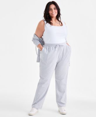 Women's Mid Rise Drawstring-Waist Sweatpants, Created for Macy's