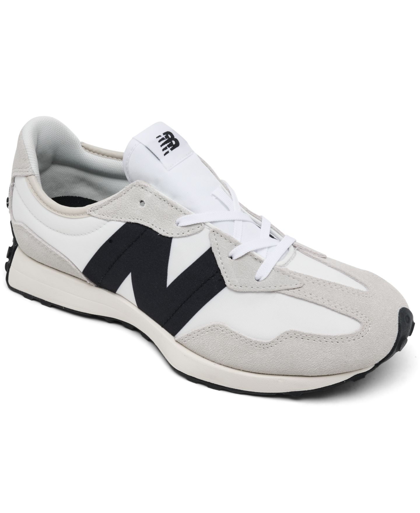 Детские повседневные кроссовки New Balance 327, цвет: Серый / Чёрный — фото 1