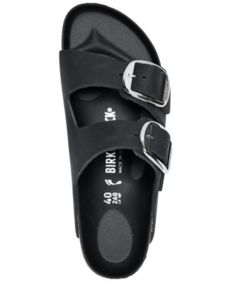 Women's Arizona Big Buckle Oiled Leather Sandals from Finish Line