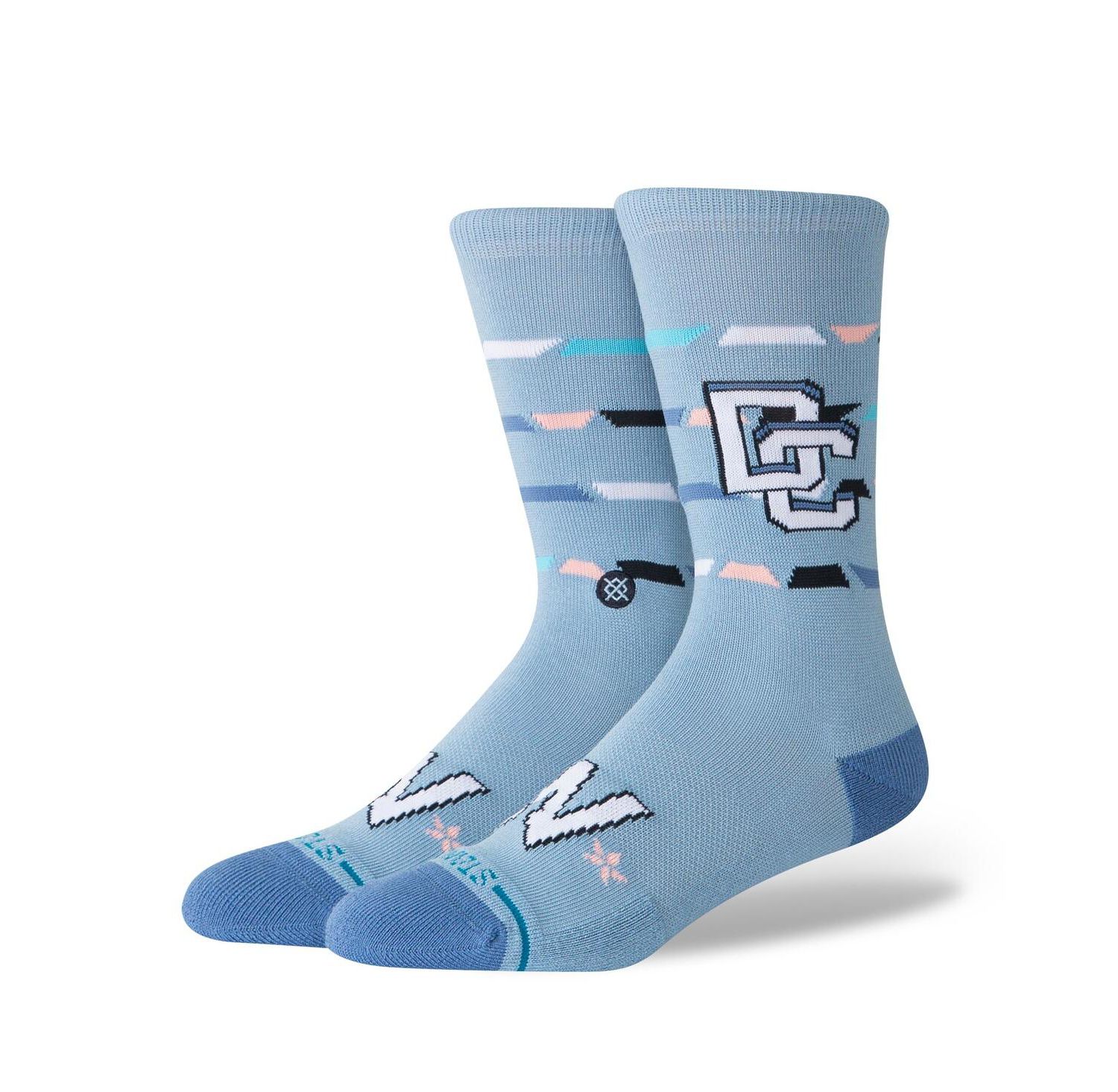 Men's and Women's Light Blue Washington Nationals 2025 City Connect Crew Socks