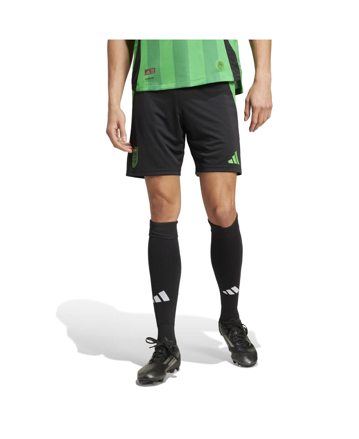 Adidas Originals Men's Black Austin Fc Home 2025 The Heartbeat Kit Authentic Shorts In Black