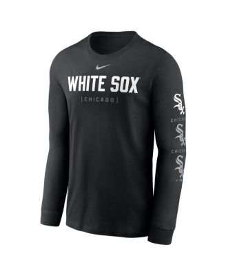 Men's Black Chicago White Sox Repeater Long Sleeve T-Shirt