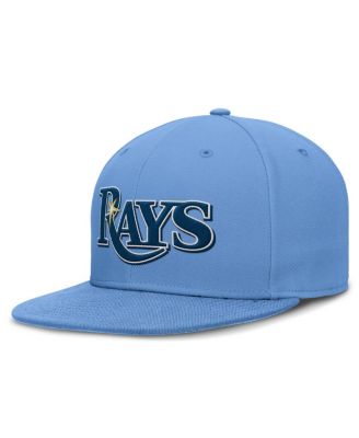 Nike - Men's Light Blue Tampa Bay Rays True Round Bill Performance Fitted Hat