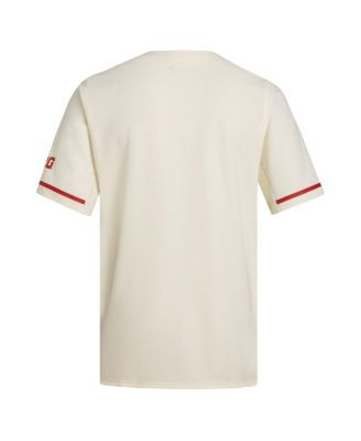 Men's&nbsp;Cream Rutgers Scarlet Knights Replica Baseball Jersey