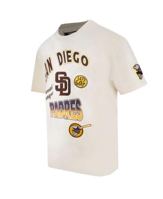 Men's Cream San Diego Padres Turn It Up Dropped Shoulder T-Shirt