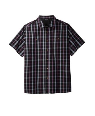 Big & Tall Wrinkle-Resistant Short Sleeve Button Down, Printed