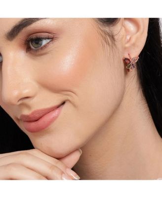 Women's Butterfly Hoop Earrings