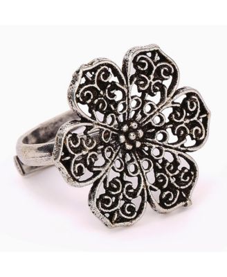 Women's Oxodised Toe Ring Set