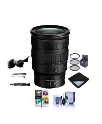 NIKKOR Z 24-70mm f/2.8 S Lens - Bundle With 82mm Filter Kit, Flex Lens Shade, Lens Wrap, Cleaning Kit, Capleash II,  Lens Cleaner, PC Software Package