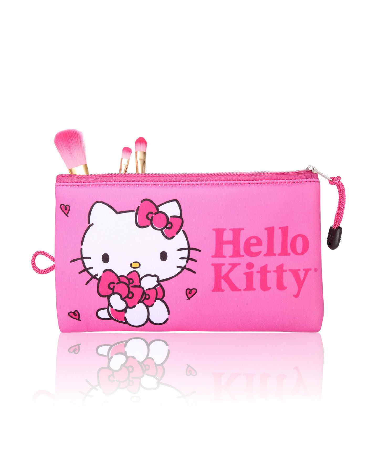 Сумка Hello Kitty Makeup Bag Official License, Pink Neoprene Zip Pouch for Travel, Sanrio Travel Gifts — фото 5