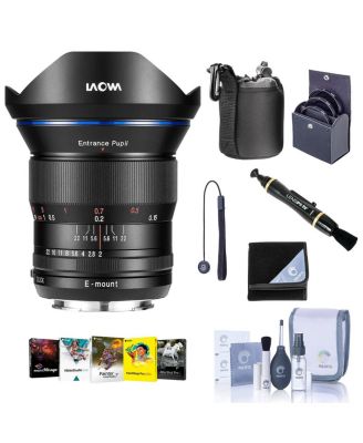 Laowa 15mm f/2 FE Zero-D Lens for Canon RF, Bundle with ProOptic 72mm Filter Kit, Cleaning Kit, PC Software Kit, Lens Cap Tether, Lens Cleaner
