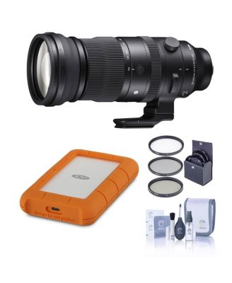150-600mm f/5-6.3 DG DN OS Sports Lens, Sony E, Bundle with 5TB USB-C Hard Drive, 95mm Filter Kit and Cleaning Kit