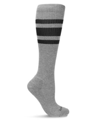 Men's Striped Athletic Cushion Sole Compression Knee Sock WFC1520-1101	