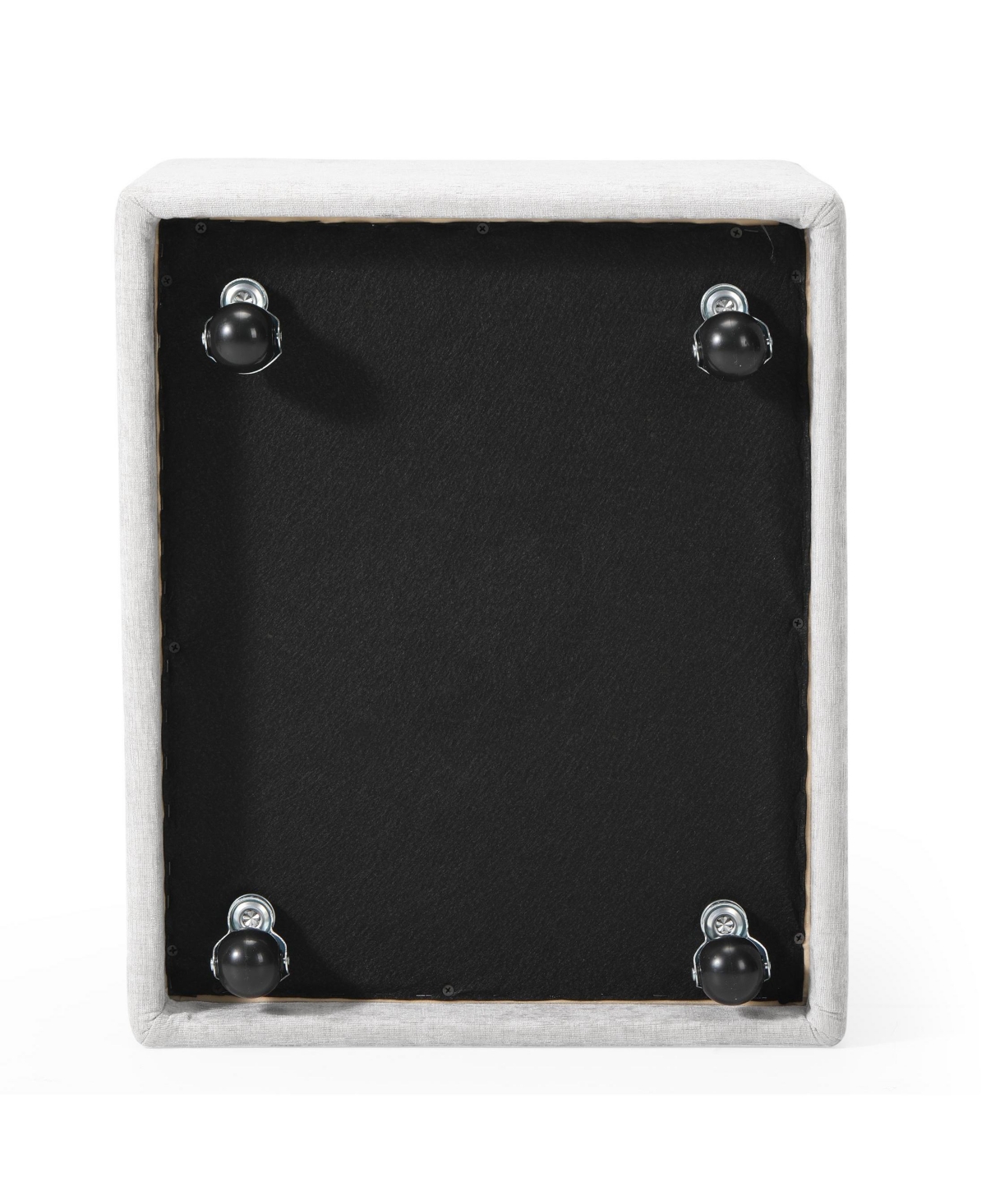 Modern Upholstered Chenille Armless Dining Chairs With Casters (Set of