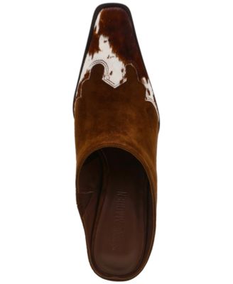 Women's Houston High-Heel Snip-Toe Western Mule Pumps