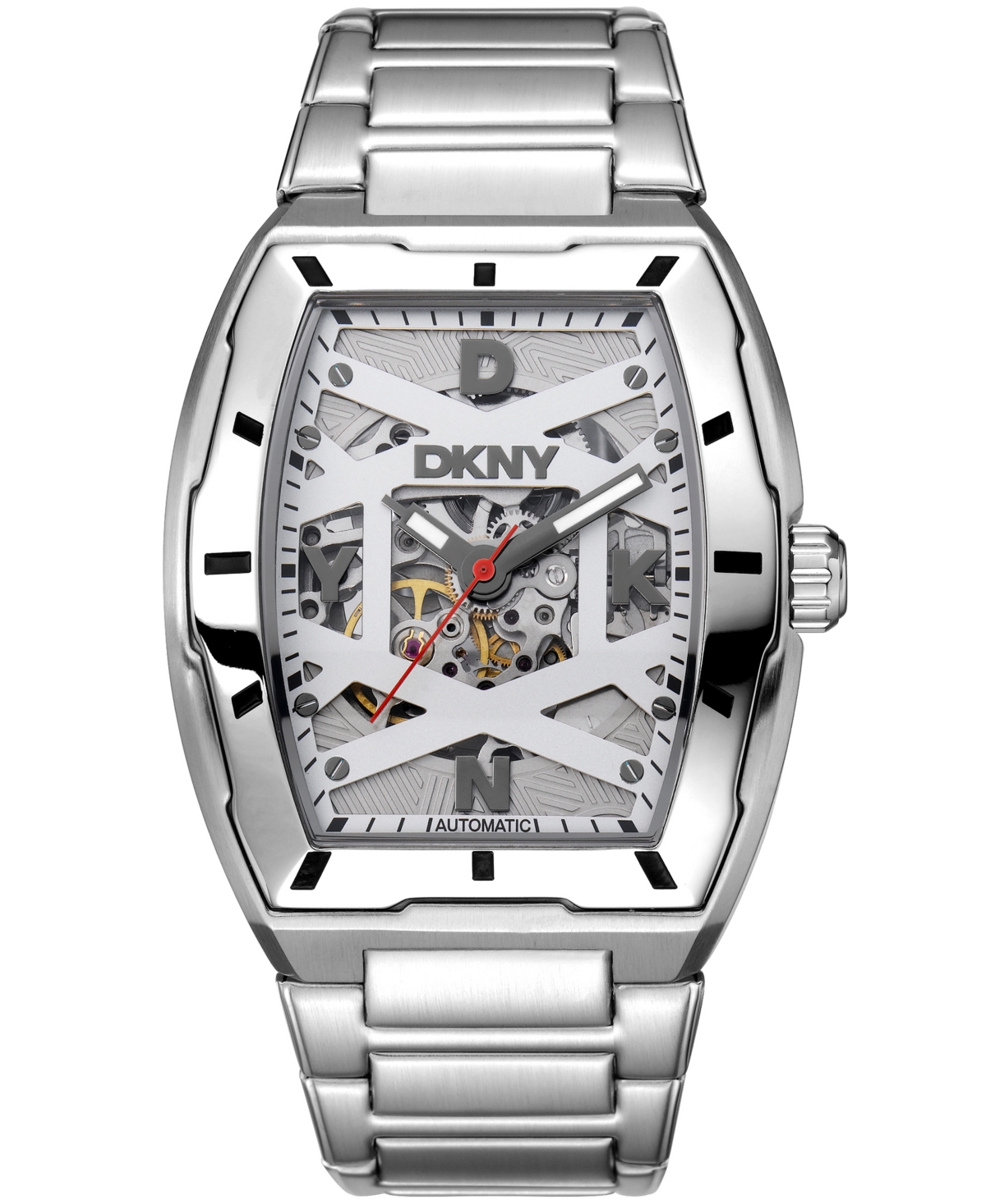 Men's Urban Automatic Stainless Steel Bracelet Watch, 51mm - Silver