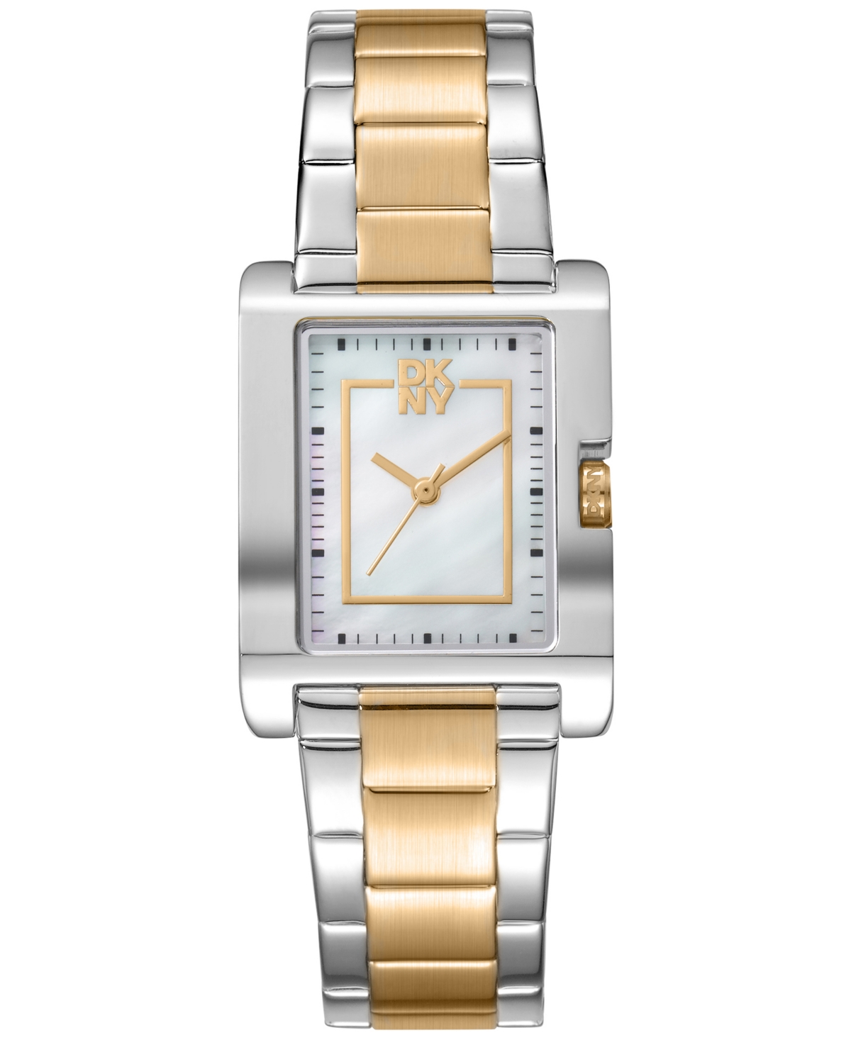 Women's Westside Midi White Mop Dial Gold Two-Tone Stainless Steel Bracelet Watch 25.5x33mm - Two Tone