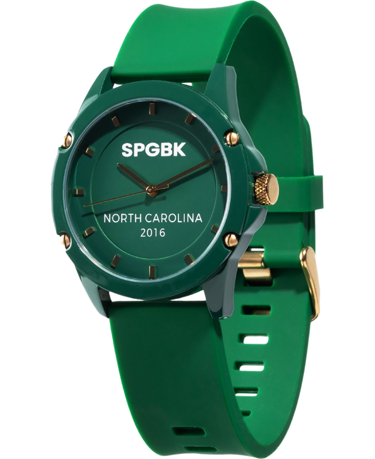 Unisex Trojan Green Silicone Strap Watch 44mm - Forest Green