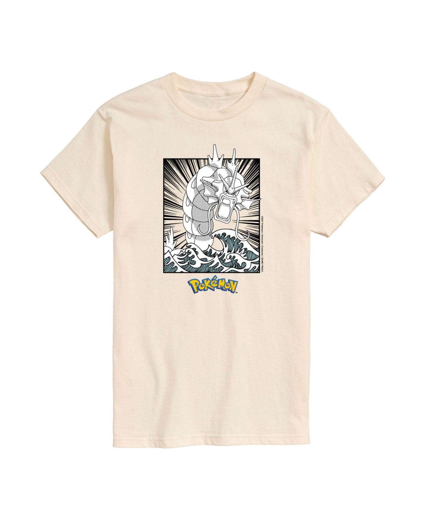 Мужская футболка AIRWAVES Pokémon Character Short Sleeve, цвет: Бежевый — фото 1