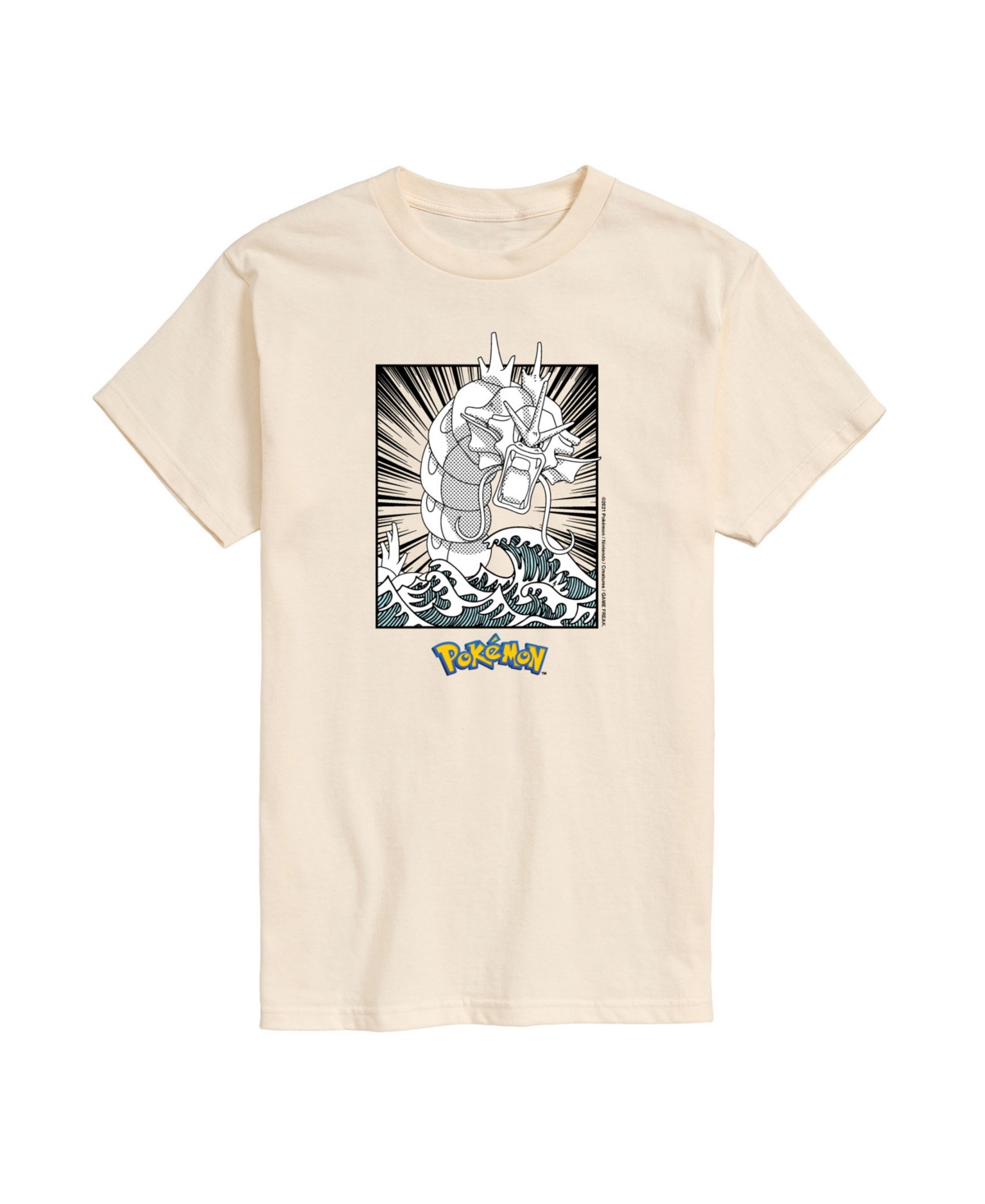 Airwaves Men's Pokemon Character Short Sleeve T-shirt In Beige