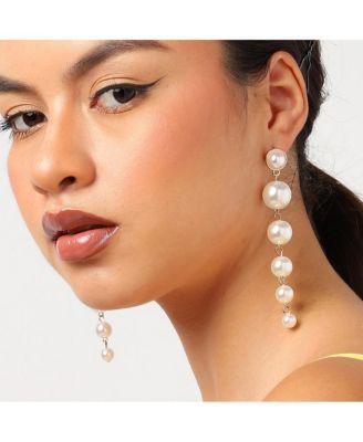 Women's Pearl Statement Drop Earrings