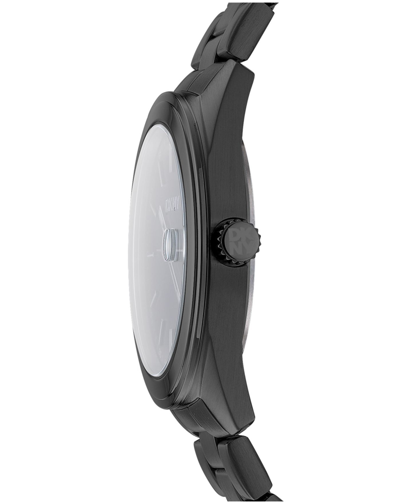 Мужские часы DKNY Modernist Classics Gun Metal-Tone Stainless Steel Bracelet Watch, 40mm — фото 2