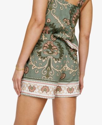 Women's Spring Breaker Border-Print Shorts