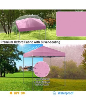 Outdoor Pop-Up Canopy Tent with UPF 50+ Sun Protection for Patio or Events